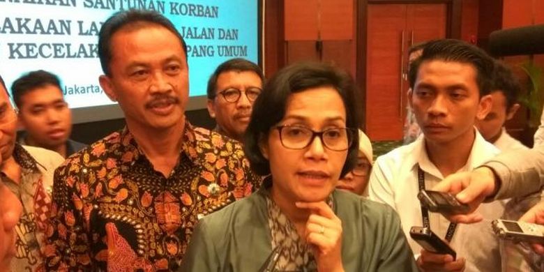 Menteri Keuangan Sri Mulyani Indrawati di Jakarta, Senin (13/2/2017).