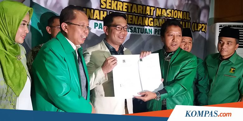 PPP Resmi Dukung Ridwan Kamil pada Pilgub Jabar 2018