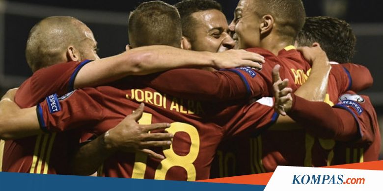 Hasil Kualifikasi Piala Dunia, Spanyol Pastikan Lolos ke Rusia 2018