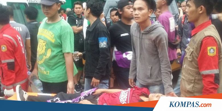 Laga Persita Vs PSMS Medan Diwarnai Kericuhan Antarsuporter
