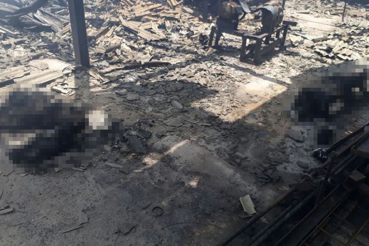 Kebakaran terjadi di Kompleks Pergudangan 99, Jalan Salembaran Jaya, Desa Cengklong, Kecamatan Kosambi, Kabupaten Tangerang, Kamis (26/10/2017), dan mnewaskan sekitar 20 orang.