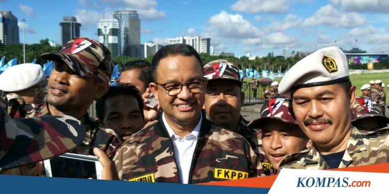 Apel Bela Negara dengan Jokowi, Anies-Sandi Bangga Berbaju Loreng