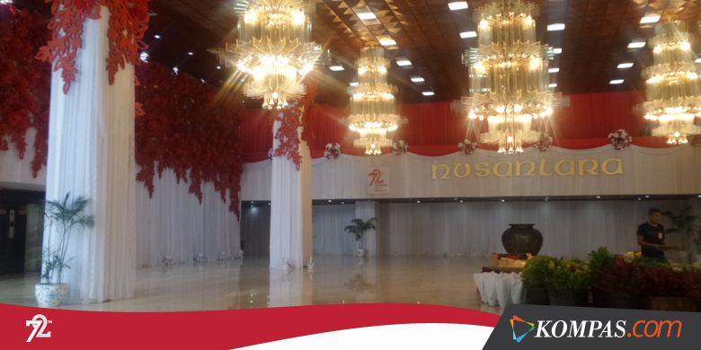 Sidang Tahunan Siap Digelar, Kompleks DPR/MPR Berbalut Merah-Putih