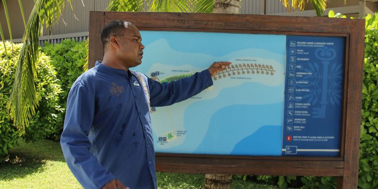 Club Med Finolhu Villas di Maladewa, Minggu (16/7/2017).(KOMPAS.COM/I MADE ASDHIANA)