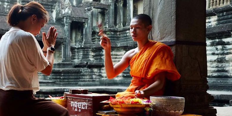 Kuil Angkor Wat di Kamboja.