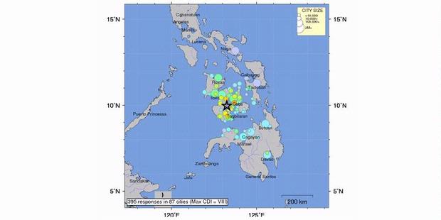 Gempa 7,9 SR di Filipina