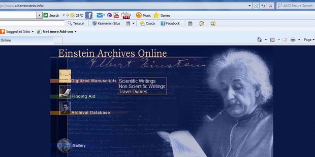 Ribuan Naskah Asli Einstein Diunggah ke Internet