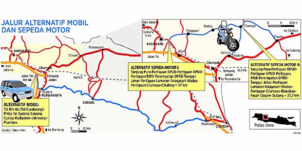 Skenario Pemerintah Hadapi Macet Mudik Jalur Pantura 2012