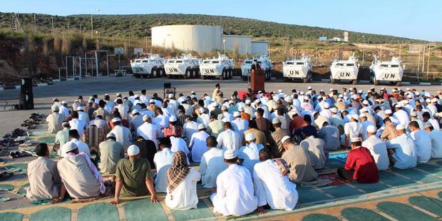 Prajurit Kontingen Garuda Gelar Sholat Id di Markas UNIFIL Lebanon