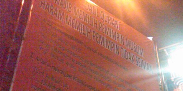 FPI: Spanduk Pilih Pemimpin Se-Iman Bukan SARA