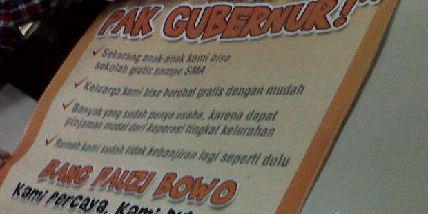 Masa Tenang, Spanduk Foke Bertebaran di Jakut