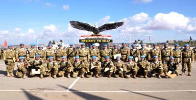 HUT Ke-67 TNI , Merah Putih Berkibar di Lebanon