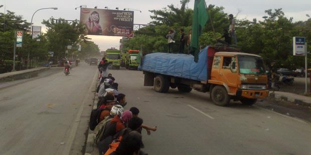 Demo Anti-Israel di Makassar Berujung Tawuran