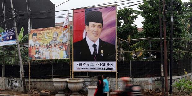 FOTO: Baliho 'Rhoma Irama for Presiden'