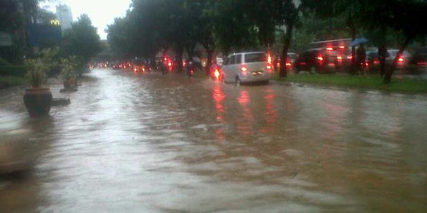 Hujan Deras Timbulkan Genangan, Sungai Aman