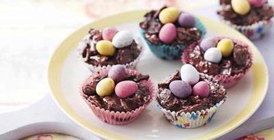 Chocolate Easter Egg Nest