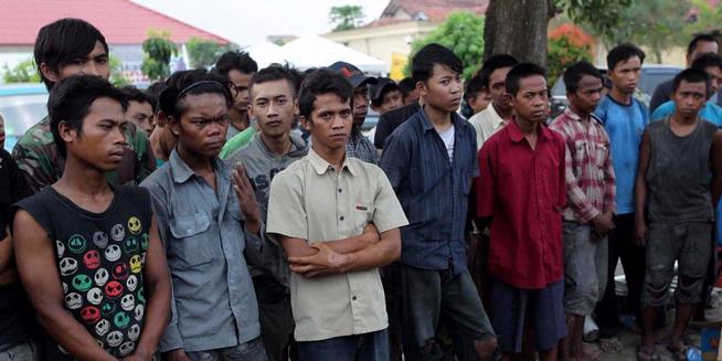 FOTO: Buruh Korban "Perbudakan" di Tangerang
