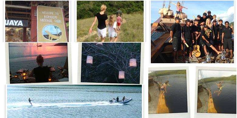 Gwyneth Paltrow berlibur di Pulau Komodo, Nusa Tenggara Timur, Indonesia.