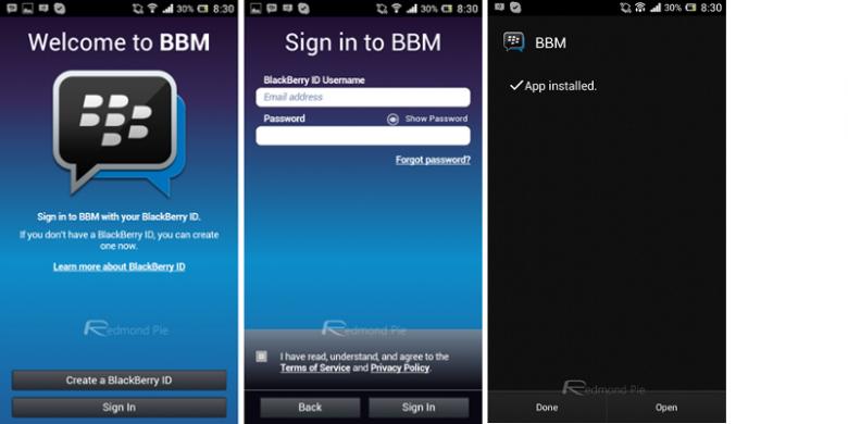 BBM for Android can be downloaded
