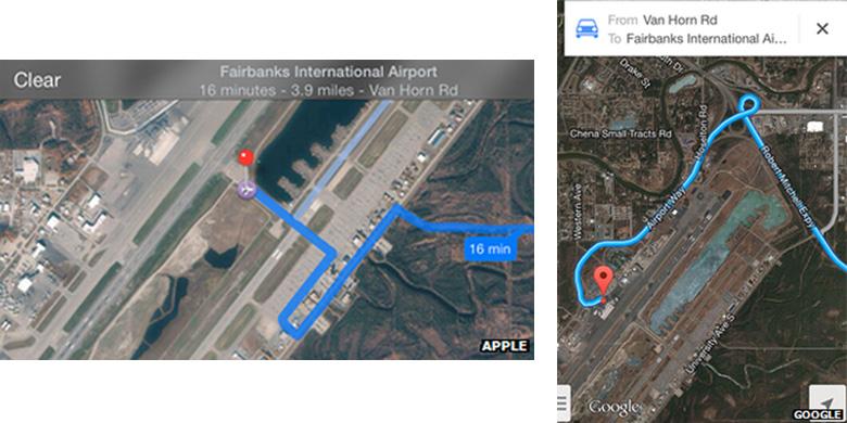 Apple Maps Sesatkan Pengemudi ke Landas Pacu Bandara