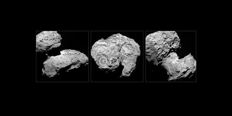 Lima Calon Lokasi Pendaratan Bersejarah di "Komet Bebek" Ditentukan