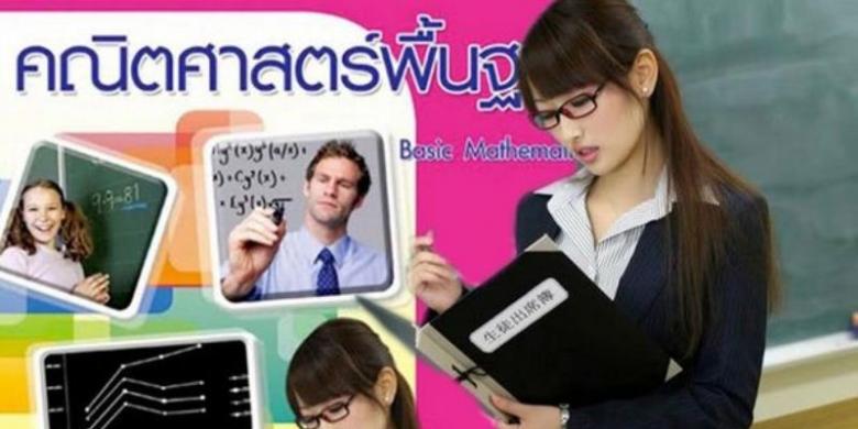Aktris Porno Jepang Jadi Sampul Buku Matematika di Thailand