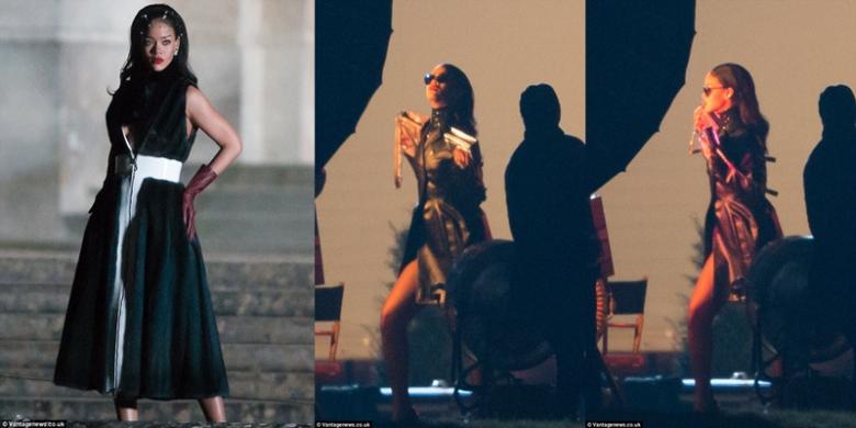 DAILYMAIL.CO.UK Saat pemotretan kampanye terbaru Dior hari Selasa (16/03/2015) lalu. Penampilan Rihanna ini termasuk sebagai sejarah baru dalam dunia fashion.