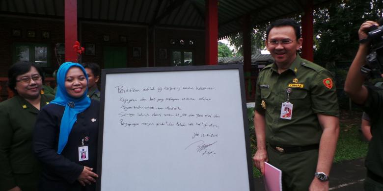 ahok ups dki KOMPAS.com/Kurnia Jakarta Sari Basuki DKI Aziza Tjahaja Gubernur