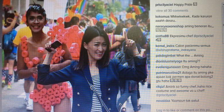 HOT Aming Kecewa Diberitakan Ikut Parade "Gay Pride 2015"