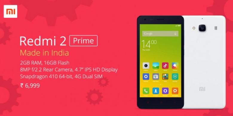 Spesifikasi dan harga xiaomi redmi 2 prime