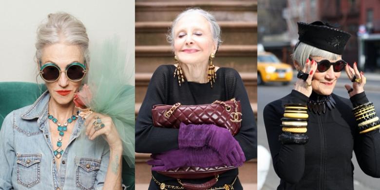 Awesome, Style Fashionable Grandmother in New York