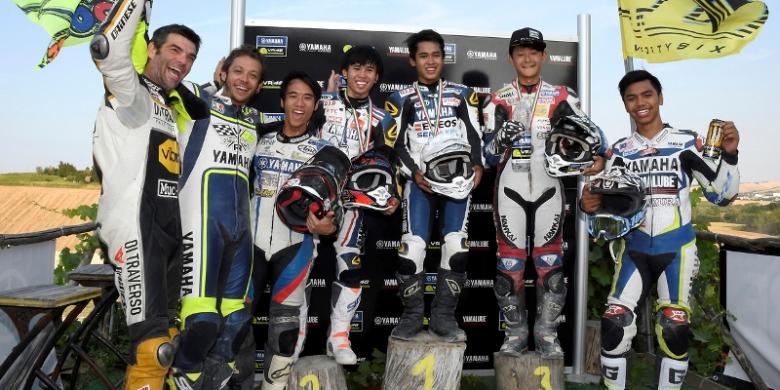 Ketika Valentino Rossi Berlatih bersama Galang dan Imanuel