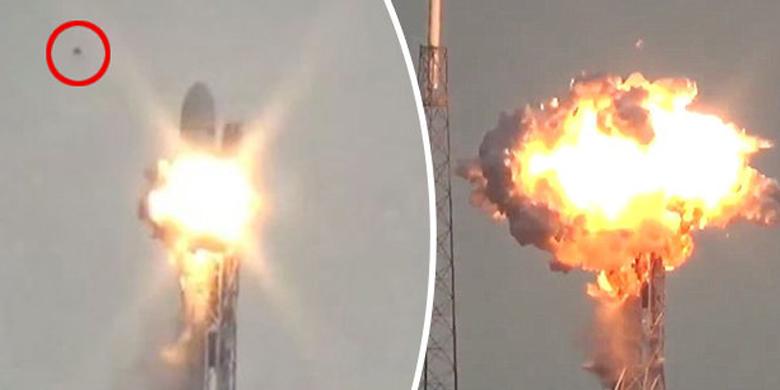 Roket Pembawa Satelit Facebook Meledak Karena UFO?