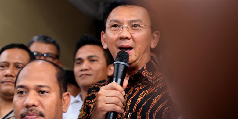 Gubernur DKI Jakarta Basuki Tjahaja Purnama alias Ahok kembali diperiksa penyidik terkait kasus penistaan agama di Bareskrim Polri, Jakarta, Senin (7/11/2016).