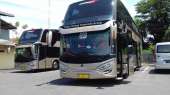 Mengintip Isi Bus Tingkat ala Pesawat Rute Solo-Jakarta