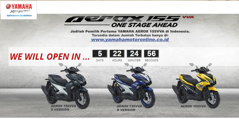 Urutan Pesan "Online" Yamaha Aerox