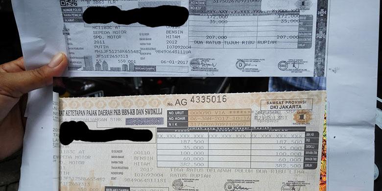 Buat yang Belum Tahu, Letak Tanda Pajak Progresif di STNK 