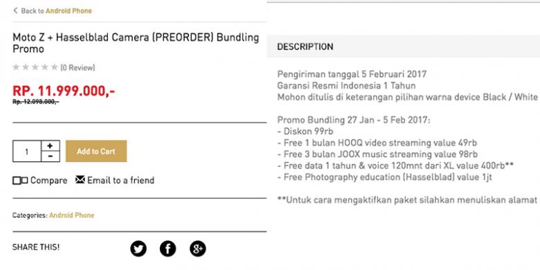 Inikah Harga Motorola Moto Z Di Indonesia? Inikah Harga Motorola Moto Z Di Indonesia?