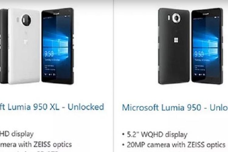 Bocoran Lumia 950 dan 950XL 