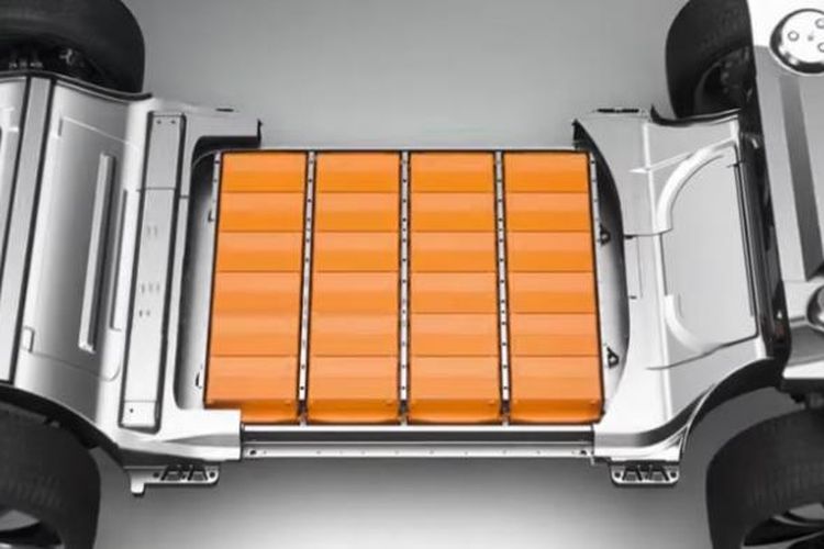 Baterai dan motor dalam mobil listrik Faraday FFZERO1