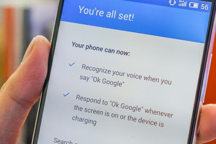 Perangkat bisa diatur agar merespon perintah OK Google dari layar manapun