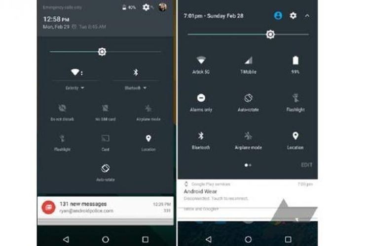 screenshot Android N