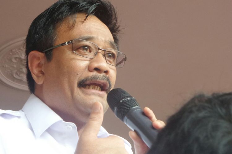 Mata Djarot Berkaca-kaca Saat Sampaikan Pesan Ahok kepada Pendukungnya