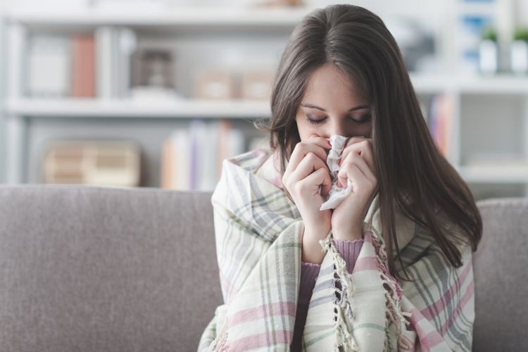 Ilustrasi sakit flu