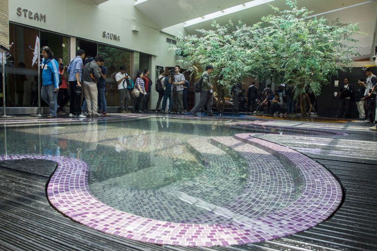Suasana ruang berendam di Hotel dan Griya Pijat Alexis, Jakarta, Selasa (31/10/2017). Pemerintah Provinsi (Pemprov) DKI Jakarta menolak permohonan Tanda Daftar Usaha Pariwisata (TDUP) Hotel dan Griya Pijat Alexis.