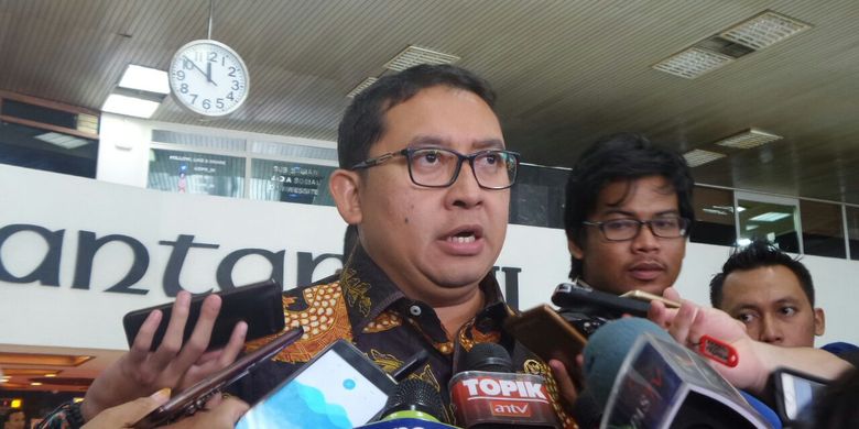 Wakil Ketua DPR RI Fadli Zon di Kompleks Parlemen, Senayan, Jakarta, Rabu (7/3/2017).