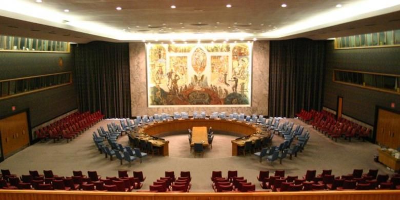Ruang sidang Dewan Keamanan PBB.