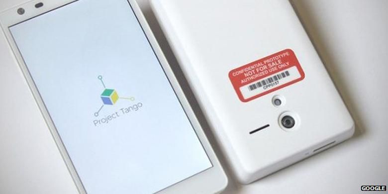 Smartphone Project Tango Google yang mengusung sensor 3D