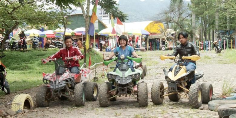 Motor ATV di Taman Wisata Matahari, Puncak, Jawa Barat.