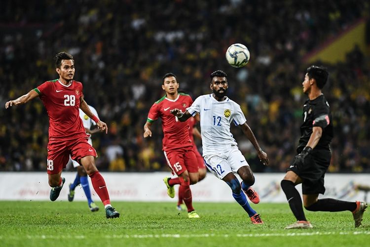 skuad Garuda saat tampil bersama Malaysia | bola.com 